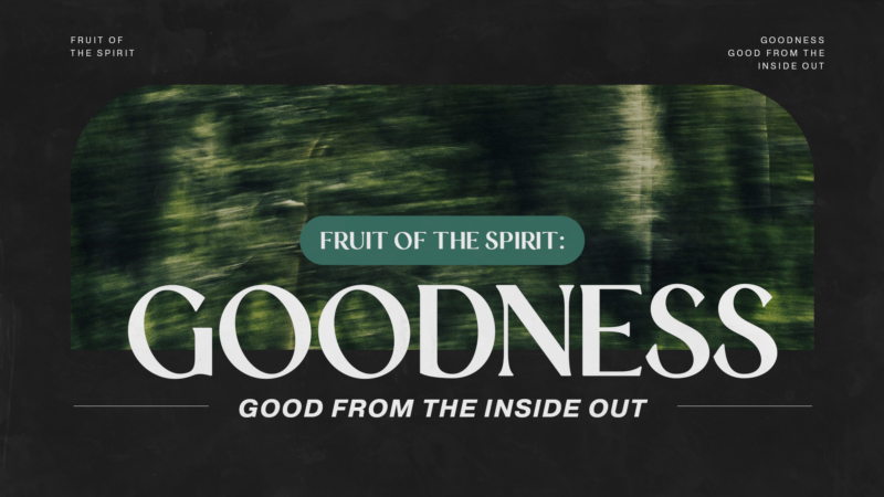 Fruit of the Spirit 8: Goodness - Good from the Inside Out Image